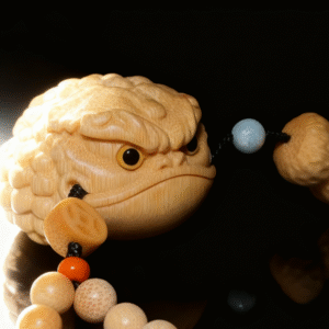 Premium Bamboo Wealth Toad Hand-Held Ornament
